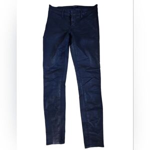 J Brand Black Coated Super Skinny Jeans Size 27 EUC